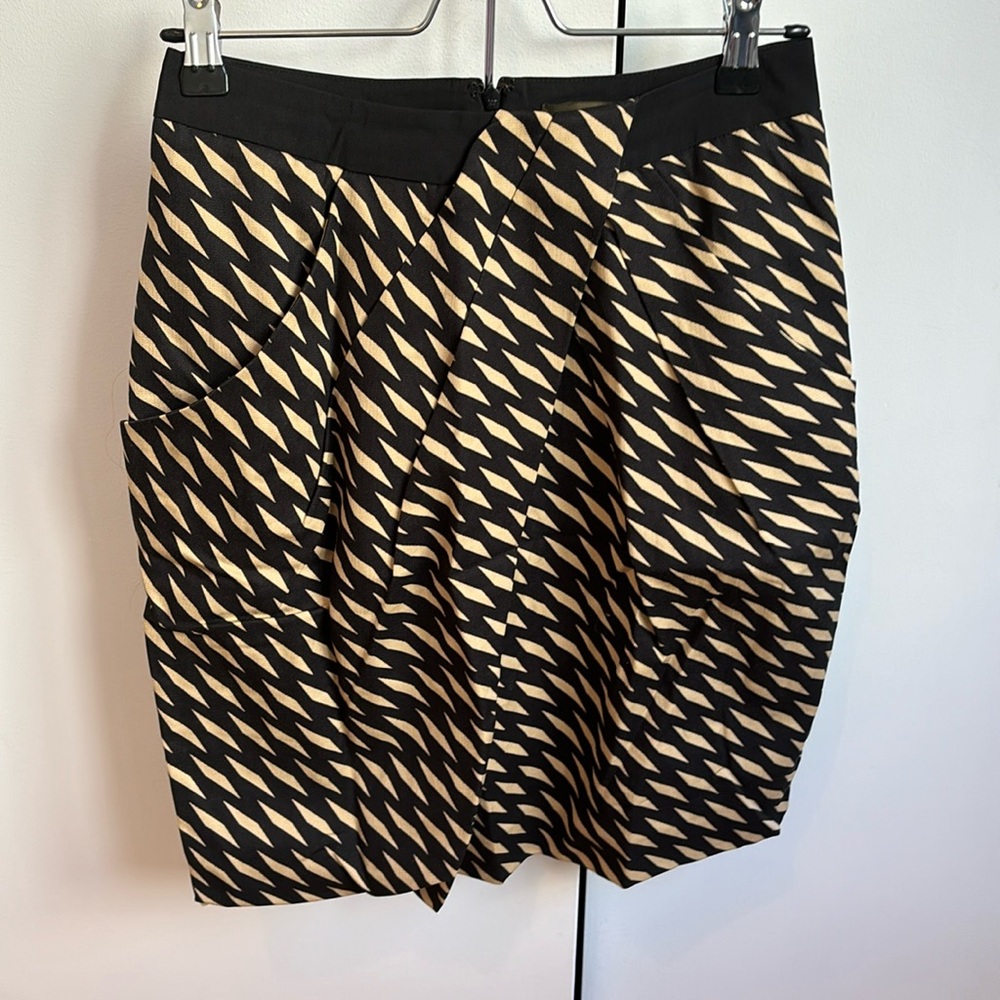 Anthropologie Diamond Printed Pencil Skirt Size 2